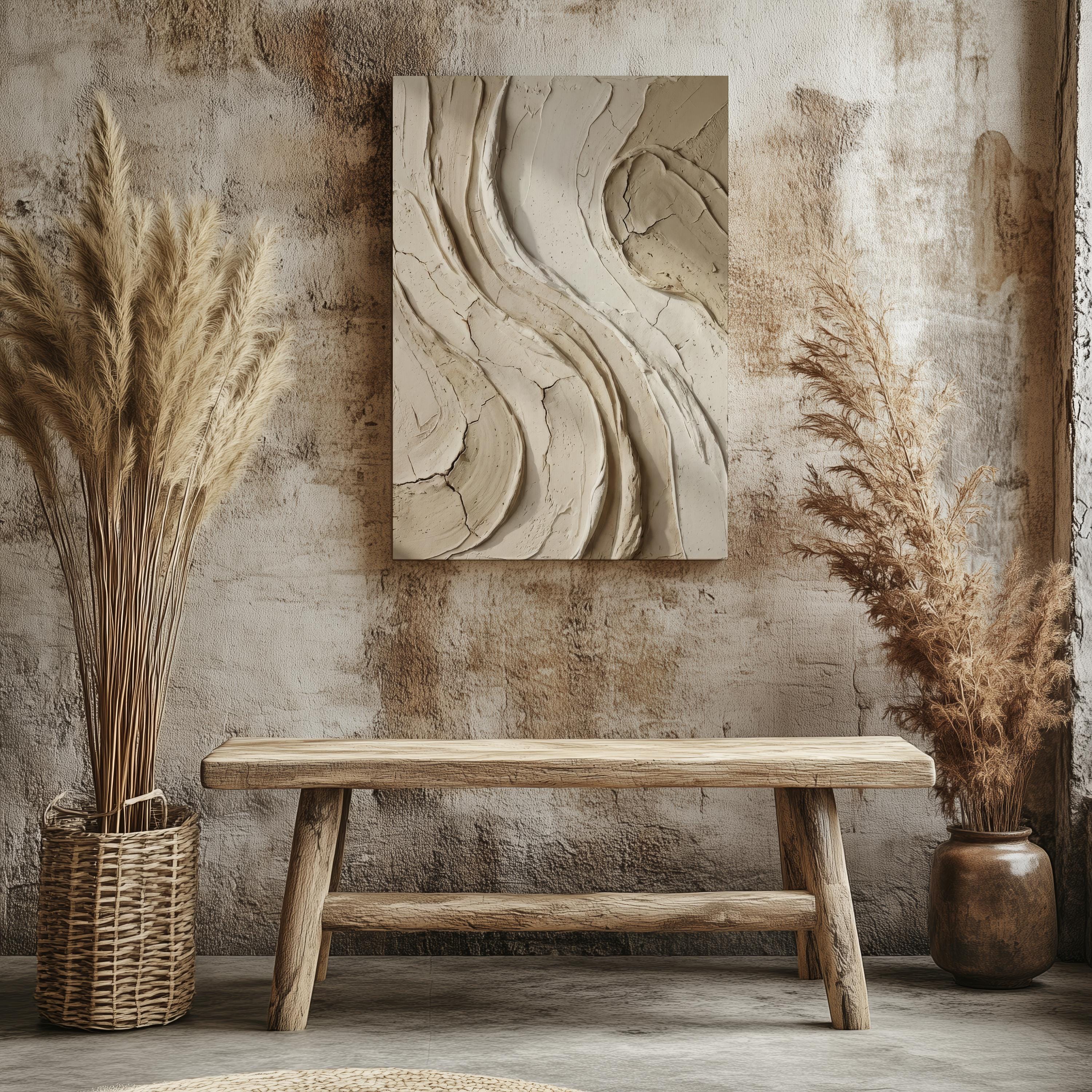 Minimalist Wabi Sabi Abstract Canvas, Neutral Japanese Zen Wall Art - Etsy