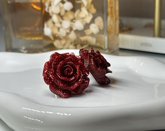 Rose kentekenplaatbouten rood glitter, universele autoschroeven, aangepaste plaatbouten, JDM auto-accessoires cadeau