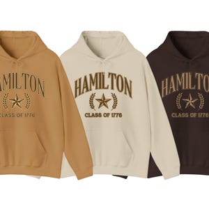 HAMILTON MUSICAL HOODIE Hamilton Jumper Musical Theatre Hamilton Quote Top Broadway Show Sweater West End Cast Sweatshirt