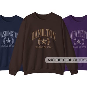 HAMILTON MUSICAL JUMPER Hamilton Quote Sweater Musical Theatre Sweatshirt West End Merch Hamilton The Musical