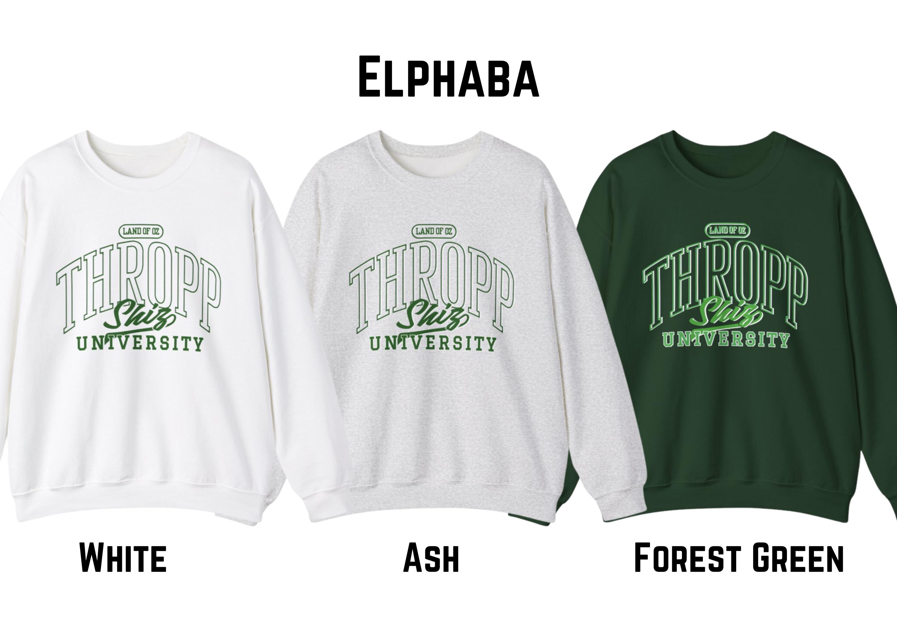 WICKED MUSICAL JUMPER Elphaba Glinda Sweater Defy Gravity