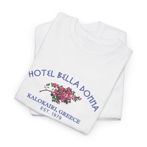 MAMMA MIA TSHIRT Hotel Bella Donna Mamma Mia Musical Theatre Shirt West End Merch Mamma Mia Top