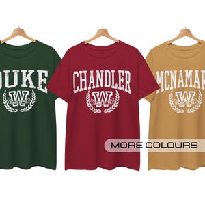 HEATHERS MUSICAL T-SHIRT Drei Heiden Varsity Style Top Heathers Die Musik-T-Shirt Heather CHandler Duke Mac