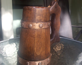 Beer mug, wooden mug