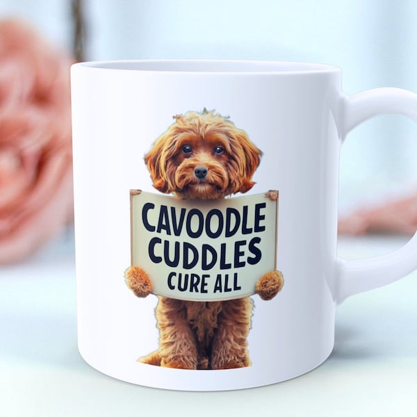 Adorabile tazza di cavolfiore, coccole di cavolfiore cura tutta la tazza di caffè, regalo per la mamma del cane, tazza da tè per cani carina, regalo per lui