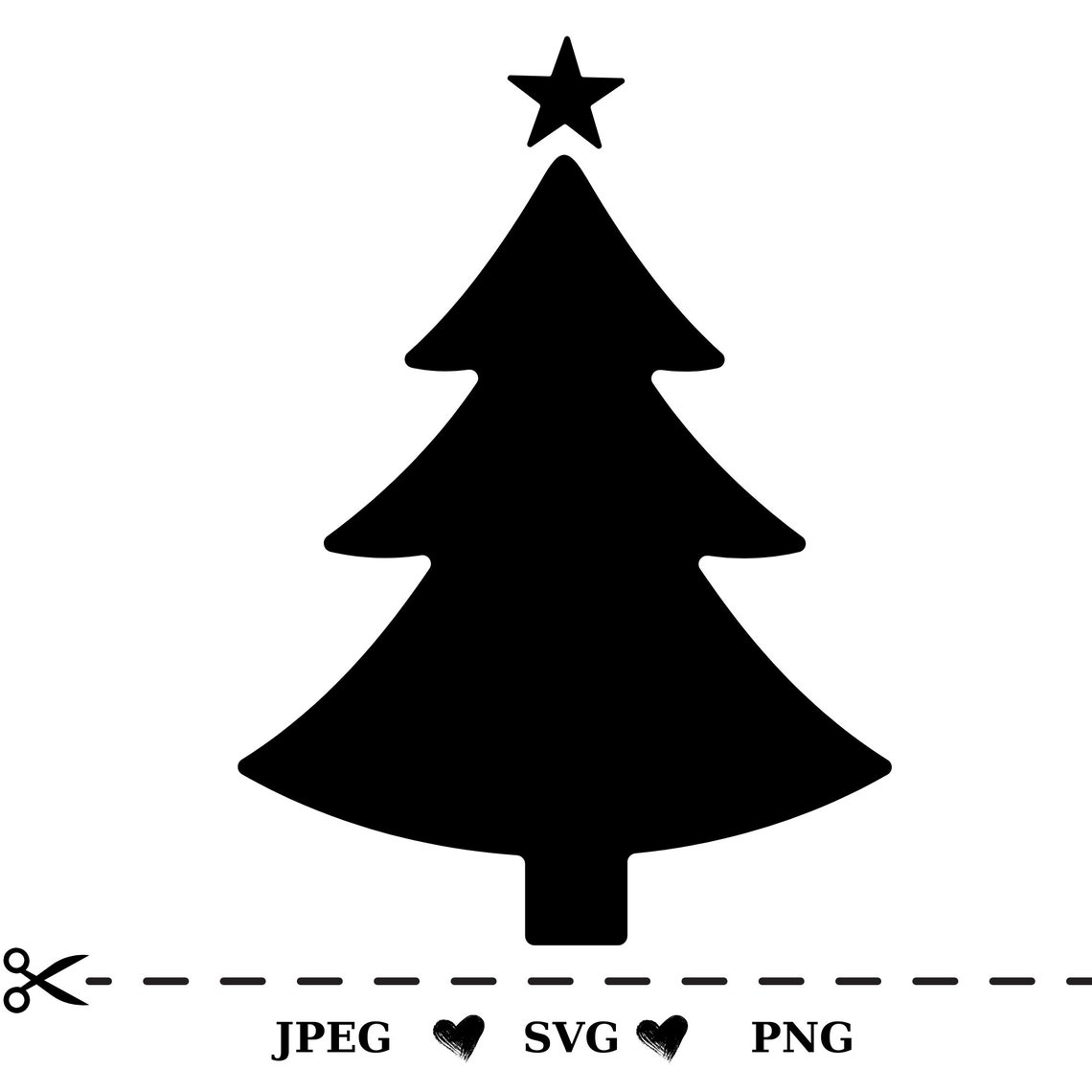 Christmas Tree Svg File, Christmas Christmas Tree Clipart, Christmas