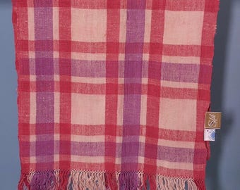 Eri silk stole with natural dye from Assam