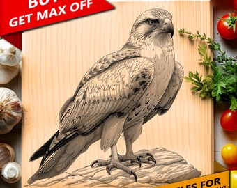 Eagle Hawk Laser Engraving File: PNG