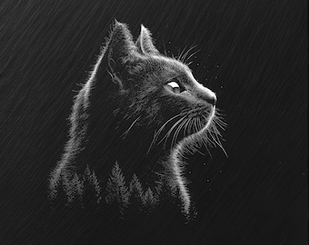 Archivo de grabado láser PNG, pizarra posavasos bandeja de letreros imagen de imagen fotográfica, enrutador CNC, CO2, Lightburn, Glowforge, Xtool, gatito gato