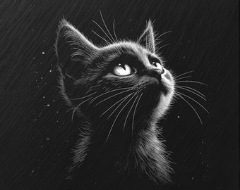 Archivo de grabado láser PNG, pizarra posavasos bandeja de letreros imagen de imagen fotográfica, enrutador CNC, CO2, Lightburn, Glowforge, Xtool, gatito gato