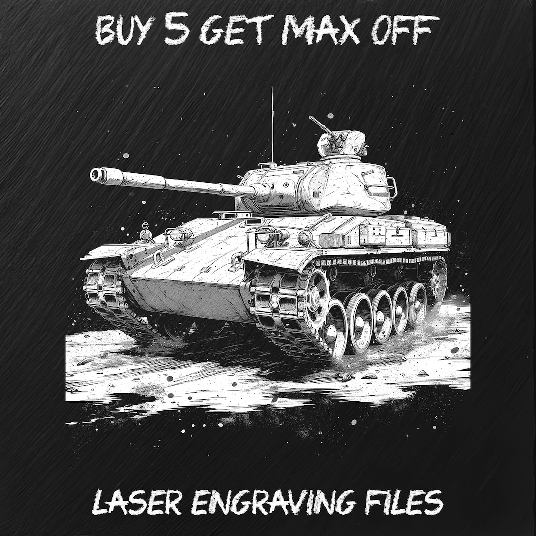 Army Tank Laser Engraving PNG File: Slate Coaster Design - Etsy