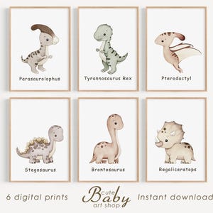Dinosaur prints, dino print, dinosaurs poster, trex print, boy room wall art, nursery decor
