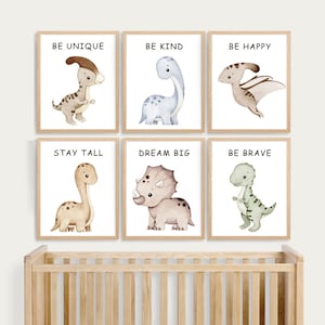Dinosaur prints, nursery dinosaurs wall art, dino poster, printable dinosaur print, boys room decor