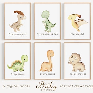 Dinosaur prints, dino print, dinosaurs poster, trex print, boy room wall art, nursery decor