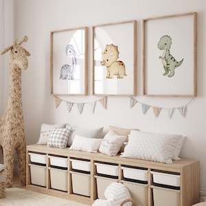 Dinosaur prints, dino print, dinosaurs poster, trex print, boy room wall art, nursery decor
