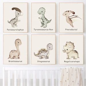 Dinosaur Prints, Dino Print, Nursery Wall Art, Printable Dinosaurs ...