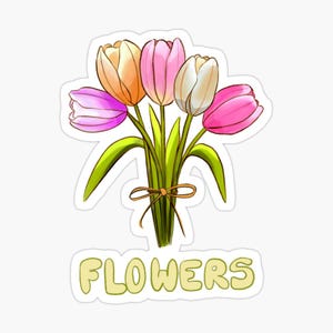 Autocollants, cartes postales et cartes de fleurs
