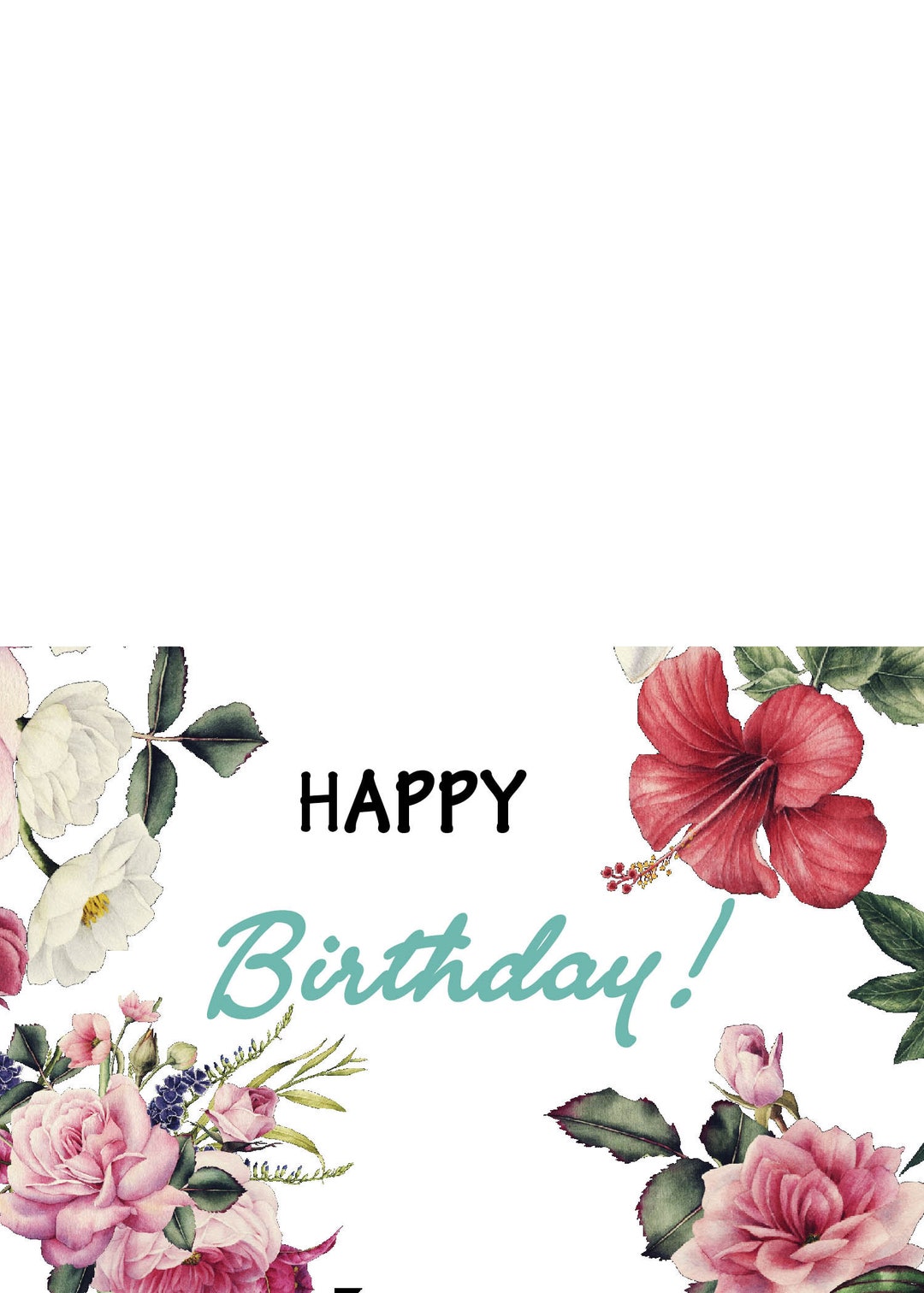PRINTABLE EDITABLE Happy Birthday Card Instant/digital - Etsy