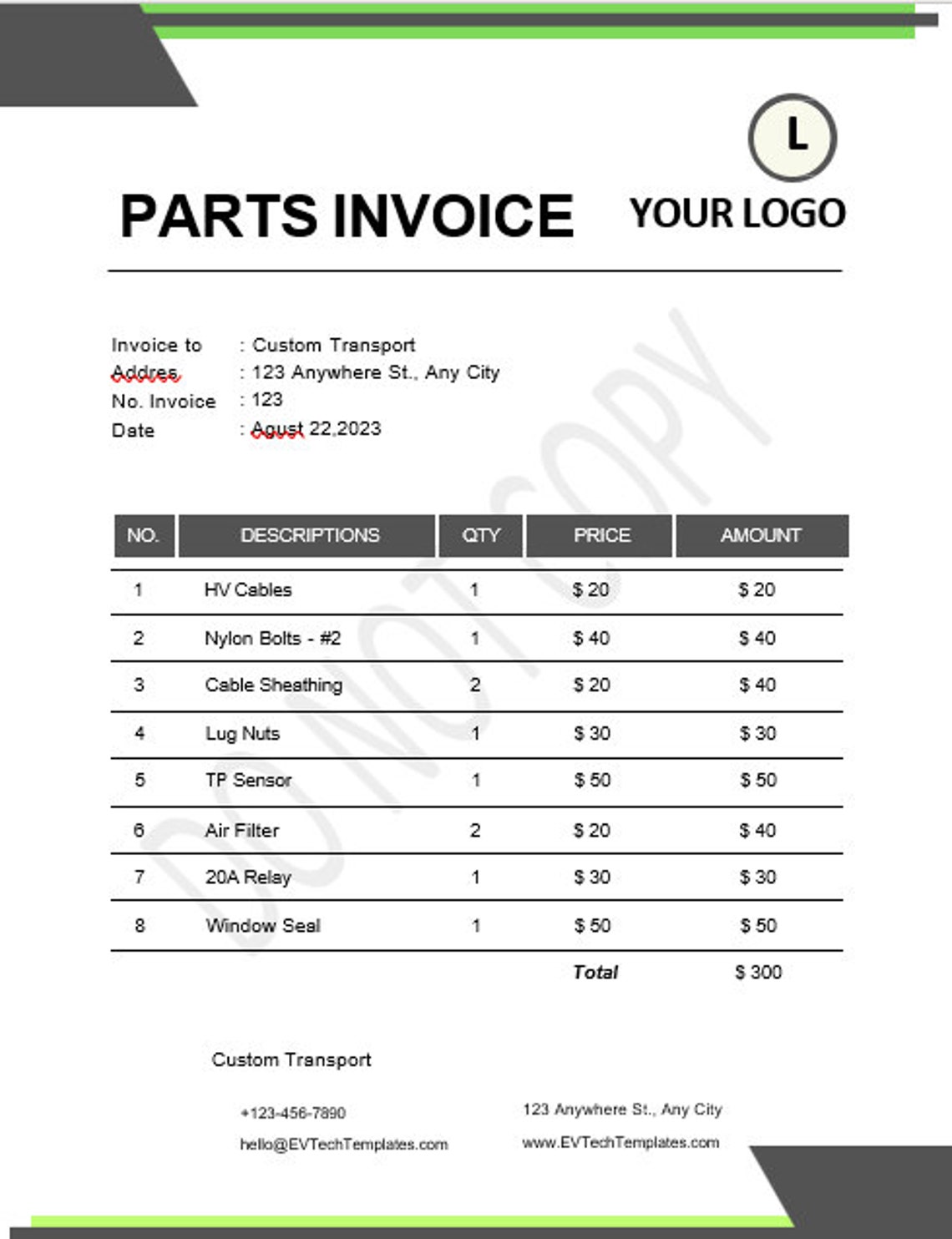 Automotive Shop Document Bundle - Invoice Templates - Canva Templates ...