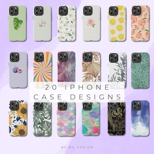 20 Sublimation Phone Case Designs | Sublimation Phone Case Bundle | iPhone Sublimation Design | PNG | Instant Download | Commercial Use Png