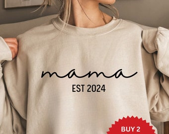 MAMA Sweatshirt, Custom Mom Sweater, Gift for MAMA, New MAMA Sweatshirt, Mom Gift From Kids, Mama to Be Sweatshirt, Mothers day gift