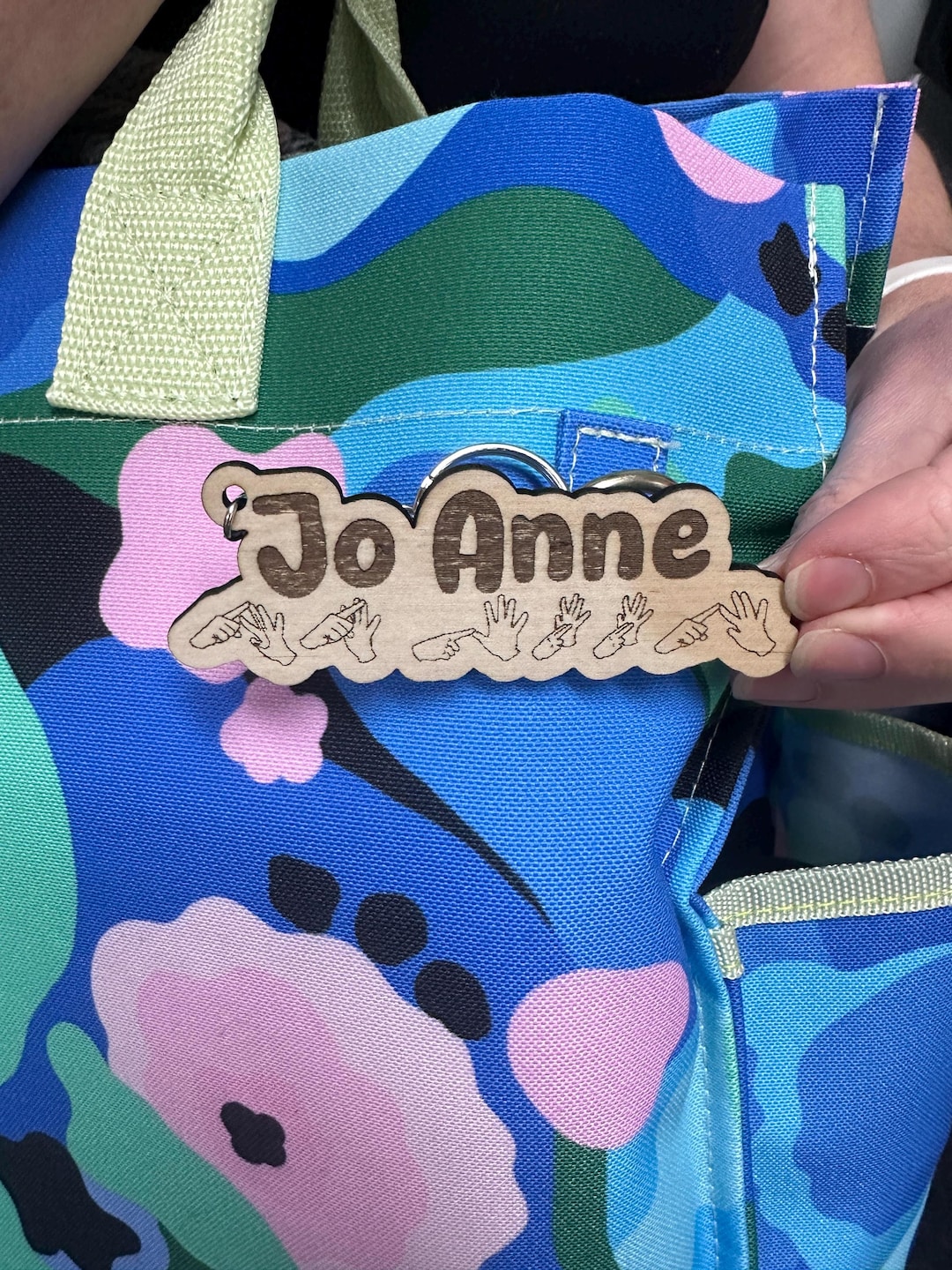 Auslan Personalised Keychain - Etsy