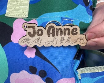 Auslan Personalised Keychain