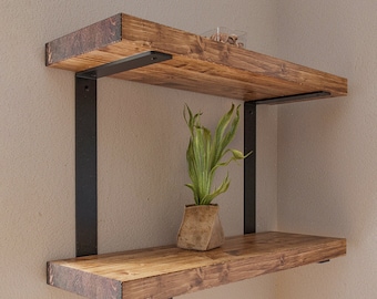 Double shelf brackets 15/20/25/30 cm | HARTENBERG | Shelf brackets, L-shaped wall shelf brackets, brackets, shelf supports