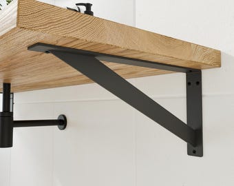 HEVVA Waschtischhalterung – Stabile Wandkonsole Für Waschbecken | 10 Cm Höhe, 30 Cm Tiefe | 2er Set In Schwarz