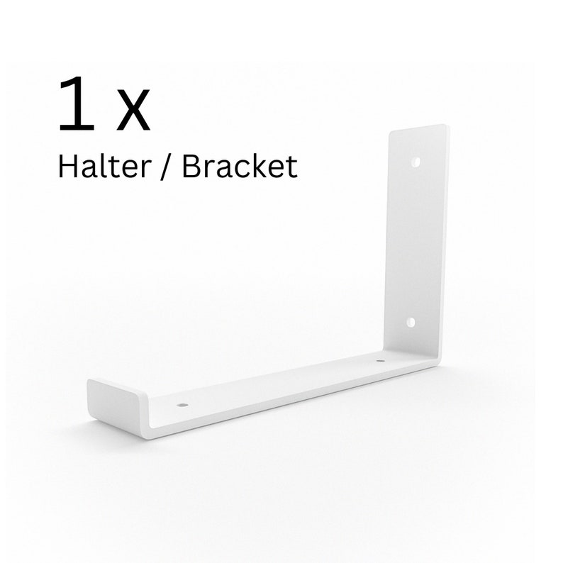 Shelf holder 10/15/20/25/30 cm RIEDBERG Shelf Angle, L-Shaped Wall Shelf Bracket, Console, Shelf Brackets Weiß/White