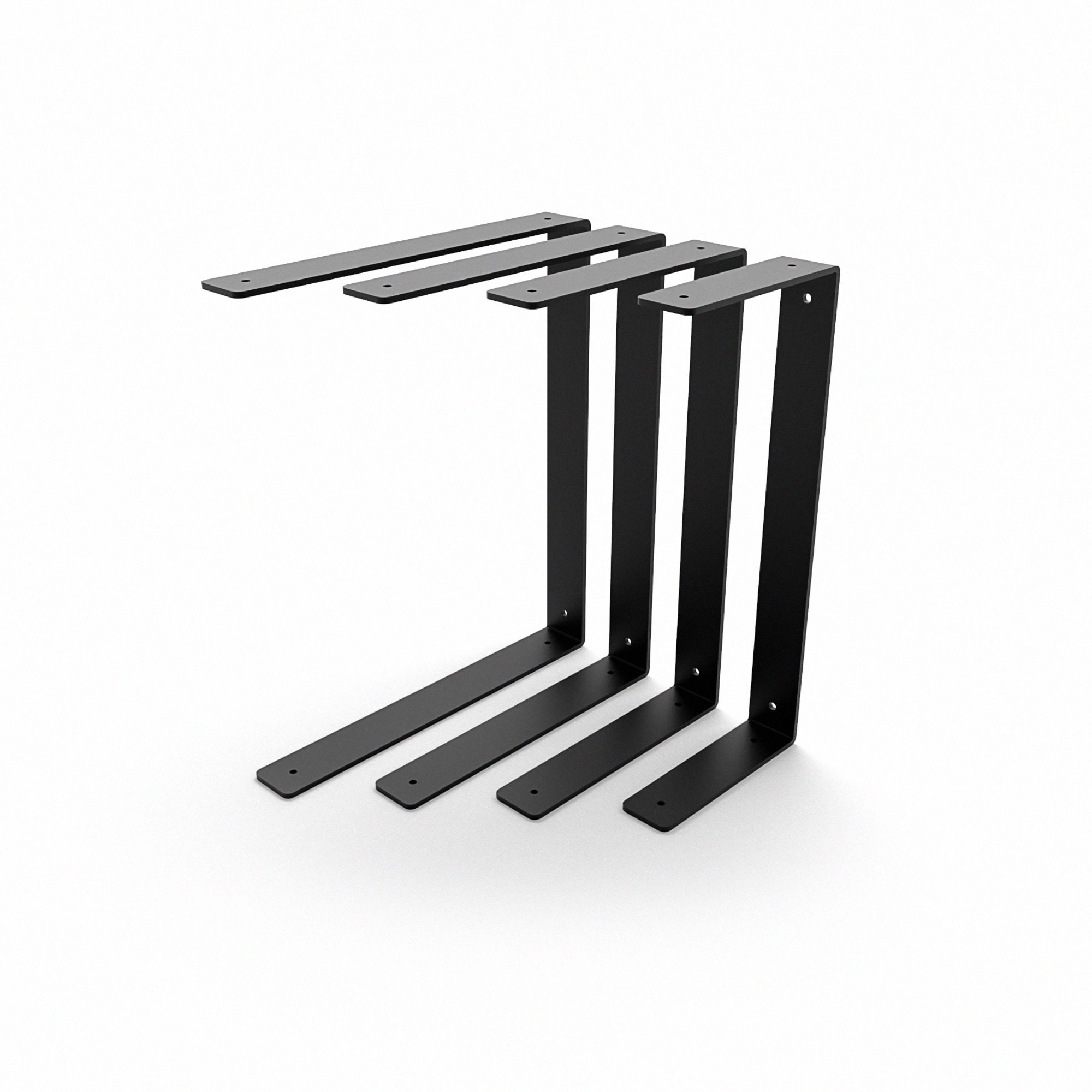 Lot De 2 Supports D'étagère HOME MASTER HARDWARE – 20,3 Cm, Blanc, Résistance 272 Kg – Quincaillerie Robuste Pour étagères Murales
