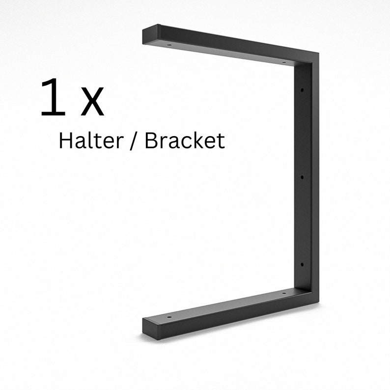 Doppelhalterung Waschtisch 15/20/25/30/35/40/45 cm LAHN 6 Größen 2 Farben Waschtischhalterung inklusive Schrauben 1x Halterung/Holder