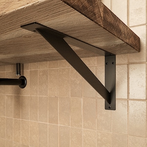 Heavy duty carrier 20/25/30/35/40/45 cm | ELBE | Vanity bracket, shelf bracket, wall bracket