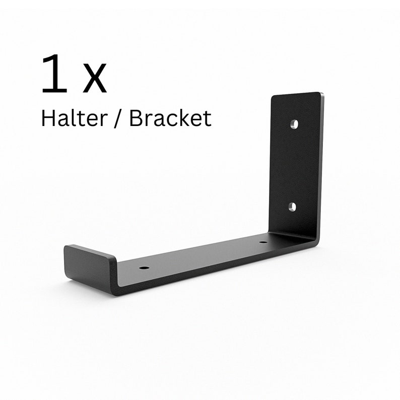 Shelf holder 10/15/20/25/30 cm RIEDBERG Shelf Angle, L-Shaped Wall Shelf Bracket, Console, Shelf Brackets Schwarz/Black