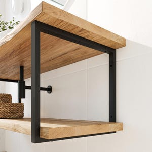 Support double pour lavabo 20/25/30/35/40/45 cm REUSS - 7 tailles - 2 couleurs - Support de lavabo avec vis