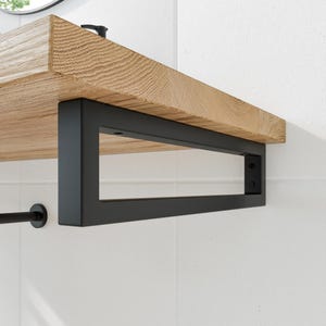 Wash basin bracket 20/25/30/35/40/45/50 cm RHEIN, 10 cm height, 3 colors, including screws