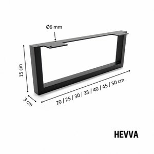 15 cm high furniture feet 20/25/30/35/40/45/50 cm GRAZ Furniture legs, cupboard feet, base foot for cupboard, couch, sofa, bed or sideboard image 6