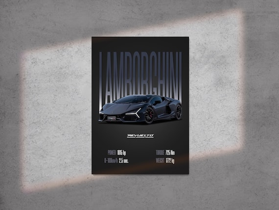 Lamborghini Revuelto Poster | Poster | Digital Download | Hyper