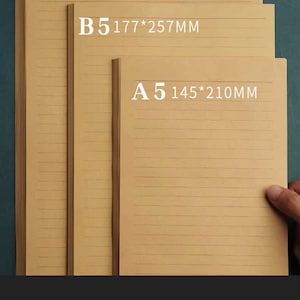 50Pcs High Quality Kraft Writing Drawing  Paper  Anniversary Invitation Writing Paper