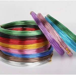 1mm/ 2  mm color aluminum wire DIY handmade material aluminum wire craft DIY Accessories 5/10Meters