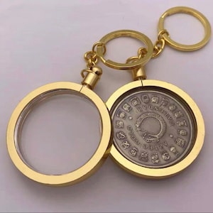 Coin Holder  25/27/30/40 mm diameter Coins Keyring Alloy Keychain