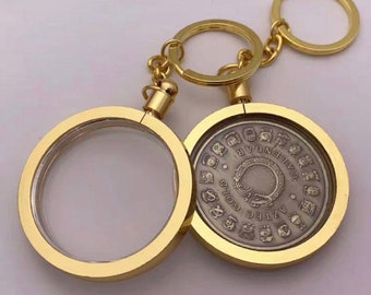 Coin Holder  25/27/30/40 mm diameter Coins Keyring Alloy Keychain