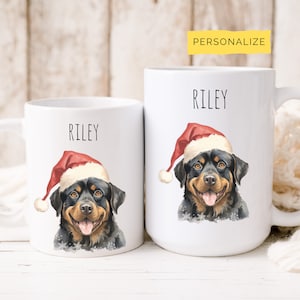 Rottweiler Personalised Mug, Rottweiler Coffee Cup, Rottweiler gifts, Cute Rotty Gift, Dog Lover, Funny Gift for Her, Him, Dog Mom, Dog Dad