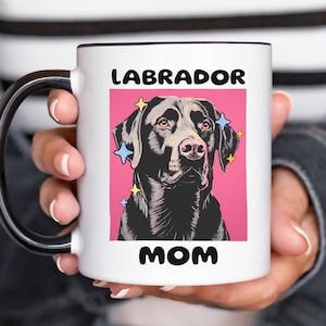 Black Labrador Mug, Black lab, labrador mom, gifts for dog owners, labrador retriever, labrador retriever gifts, dog owner gift
