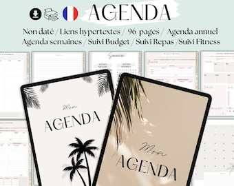 Planner français agenda numérique francais suivi budget journal fitness digital agenda digital français non daté planificateur francais 2024