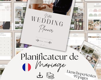 planificateur mariage francais imprimable wedding planner digital agenda mariage imprimable français organisation mariage agenda numérique