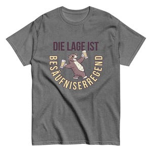 Funny Beer Bear Shirt – “The Situation Is Booze-Worthy” T-Shirt – Party Animal Gift for Men, Dad or Friends