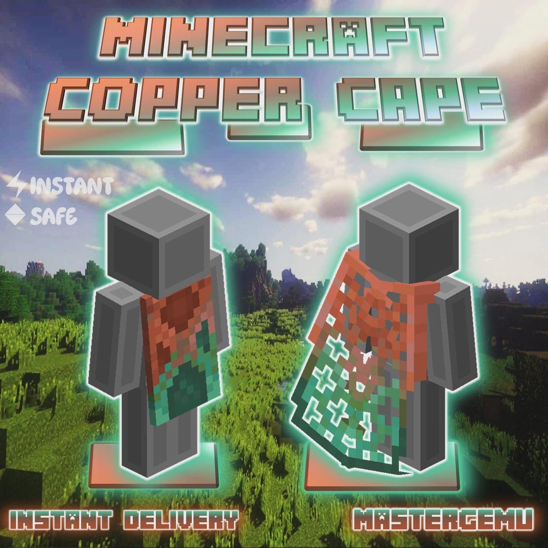 Minecraft Copper Cape - FAST DELIVERY - Java & Bedrock - Etsy