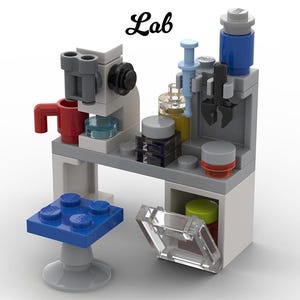 Scientist laboratory / lab MOC- PDF Instructions (Digital Download) - Building Instructions for building blocks