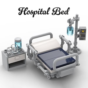 Hospital Bed MOC- PDF Instructions (Digital Download) - Building Instructions for building blocks